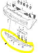 РЕШЕТКА БАМПЕРА НИЖНЯЯ, SUZUKI JIMNY, 71712-84A20-W07