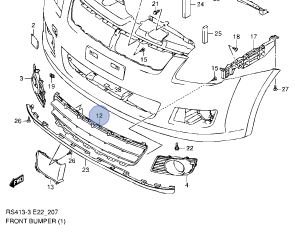 РЕШЕТКА РАДИАТОРА НИЖНЯЯ, SUZUKI SWIFT, 71721-72K00-5PK РЕШЕТКА РАДИАТОРА НИЖНЯЯ, SUZUKI SWIFT,