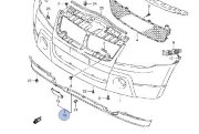 ЮБКА БАМПЕРА ПЕРЕДНЕГО (губа), SUZUKI GRAND VITARA, 71750-65J03