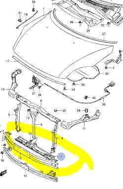ПАНЕЛЬ ПЕРЕДНЯЯ, SUZUKI SWIFT, 58210-62J00 ПАНЕЛЬ ПЕРЕДНЯЯ, SUZUKI SWIFT