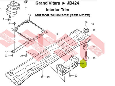 Опора двигателя задняя, suzuki Grand Vitara, 11710-65J00, 2005-, б/у Опора двигателя задняя, suzuki Grand Vitara, 11710-65J00, 2005-, б/у