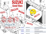 Радиатор охлаждения двигателя suzuki Grand Vitara, 17700-65J10