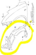 ПОДКРЫЛОК ПЕРЕДНИЙ ЛЕВЫЙ, SUZUKI SWIFT, 72322-63J20
