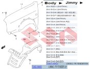 Подкрылок передний правый, suzuki Jimny, 72481-84A00