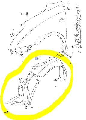 ПОДКРЫЛОК ПЕРЕДНИЙ ПРАВЫЙ, SUZUKI SWIFT, 72321-63J20 ПОДКРЫЛОК ПЕРЕДНИЙ ПРАВЫЙ, SUZUKI SWIFT